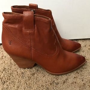 Frye leather booties